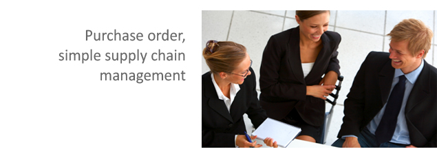 Purchase order, simple supply chain management